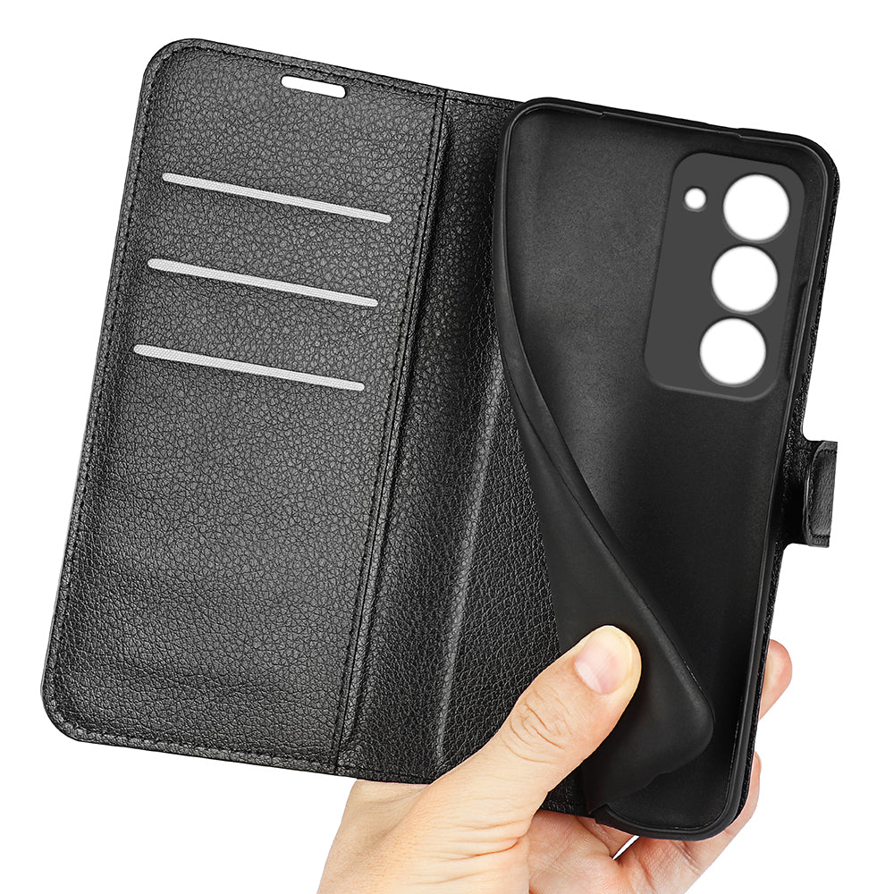 Oppo A5 4g / 5g Pu Wallet Case [Black]