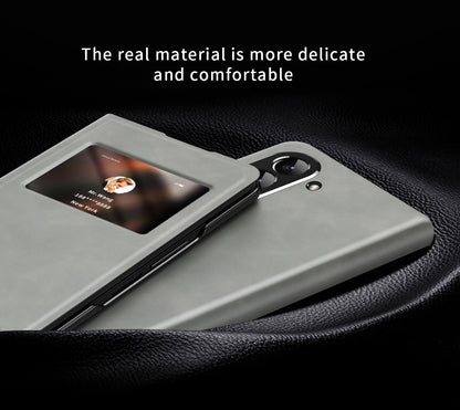 Samsung Galaxy Z Fold5 5G PU Leather Case Grey