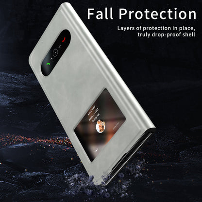 Samsung Galaxy Z Fold5 5G PU Leather Case Grey