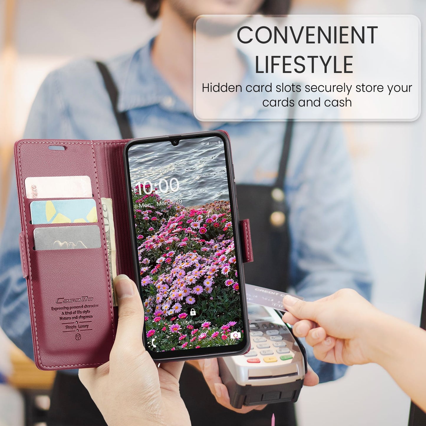 Samsung Galaxy A07 Pu Wallet Case [Maroon]