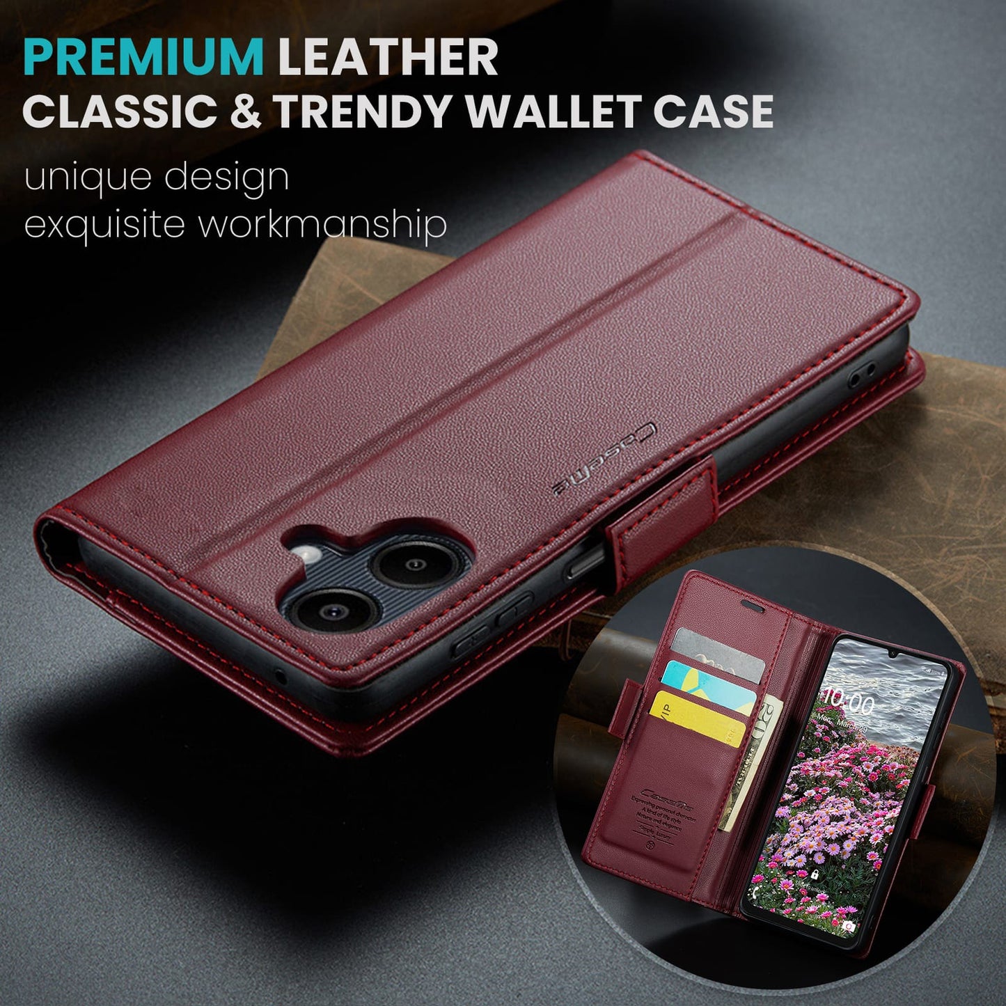 Samsung Galaxy A07 Pu Wallet Case [Maroon]