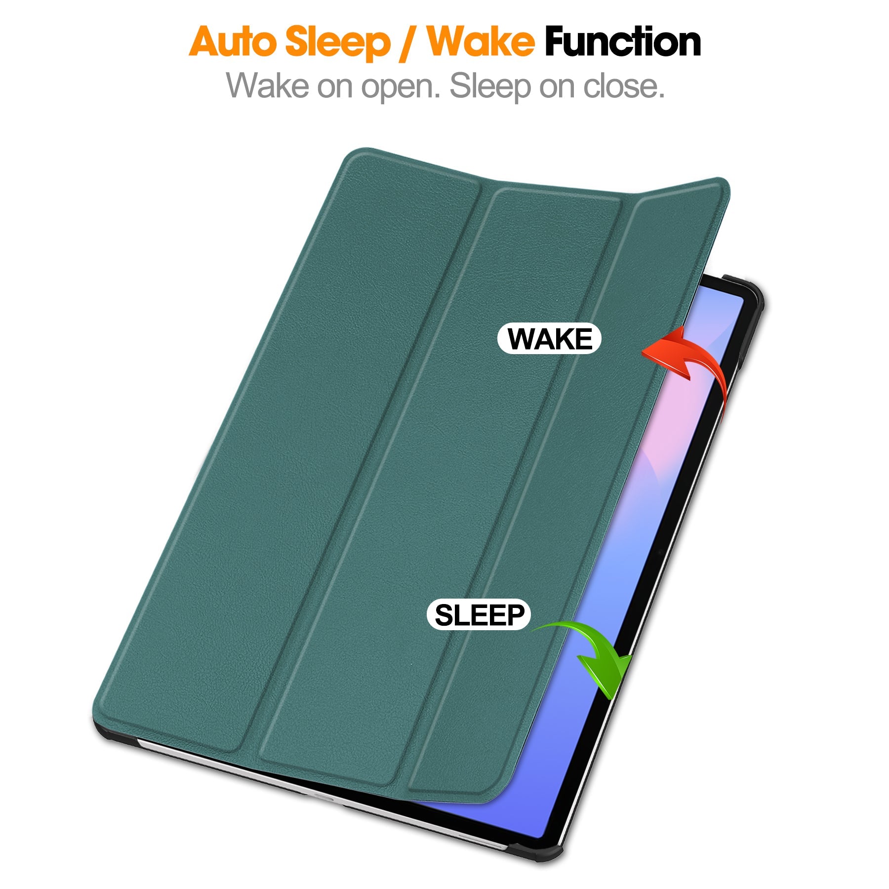 Tab S10Fe Plus Tri-Fold Pu Case [Teal]