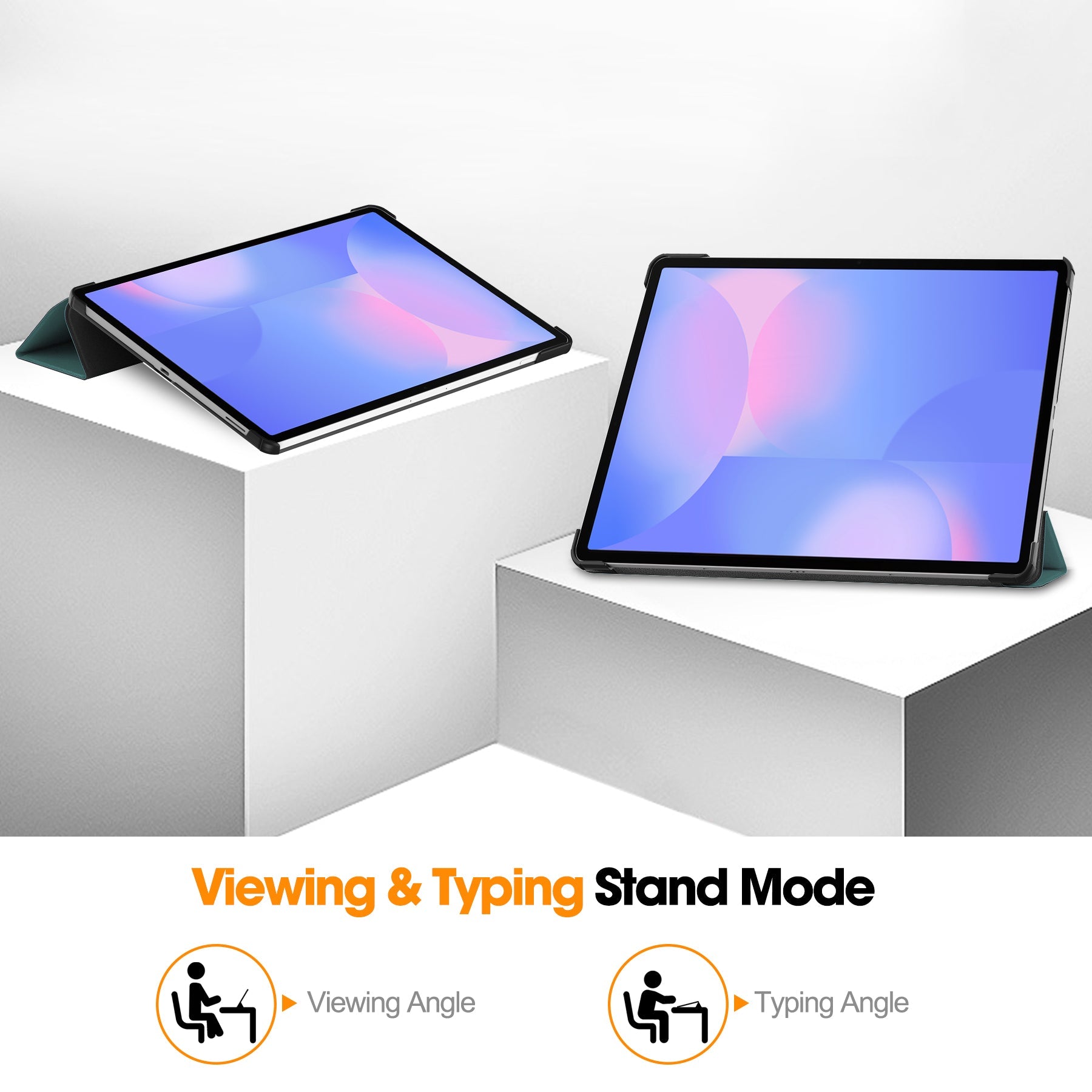 Tab S10Fe Plus Tri-Fold Pu Case [Teal]