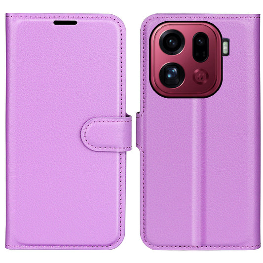 Oppo Find X9 Pro Pu Wallet Case [Purple]