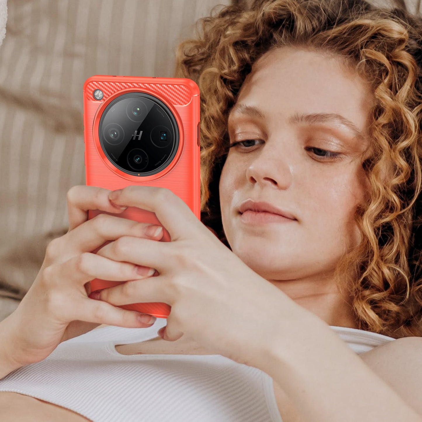 Oppo Find X8 Pro Carbon Fibre Case [Red]