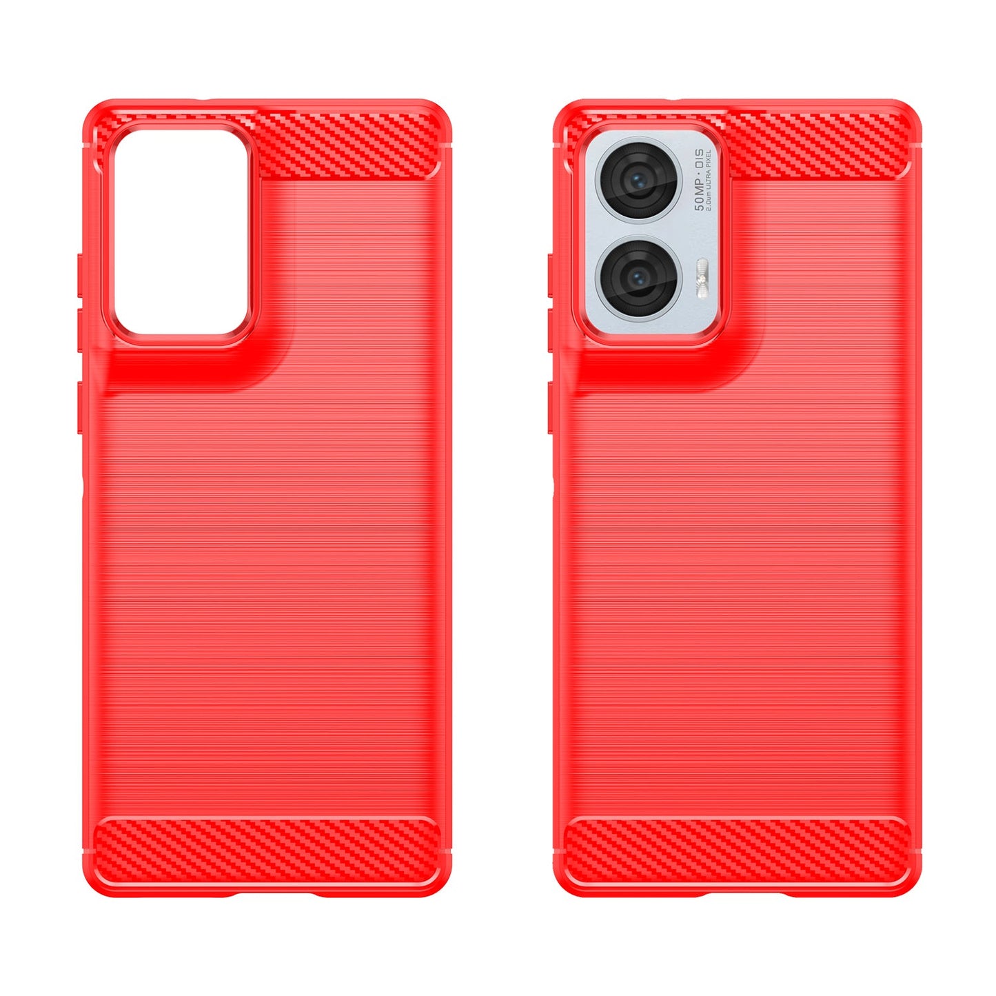 Moto Edge 50 Fusion Carbon Fibre Case [Red]
