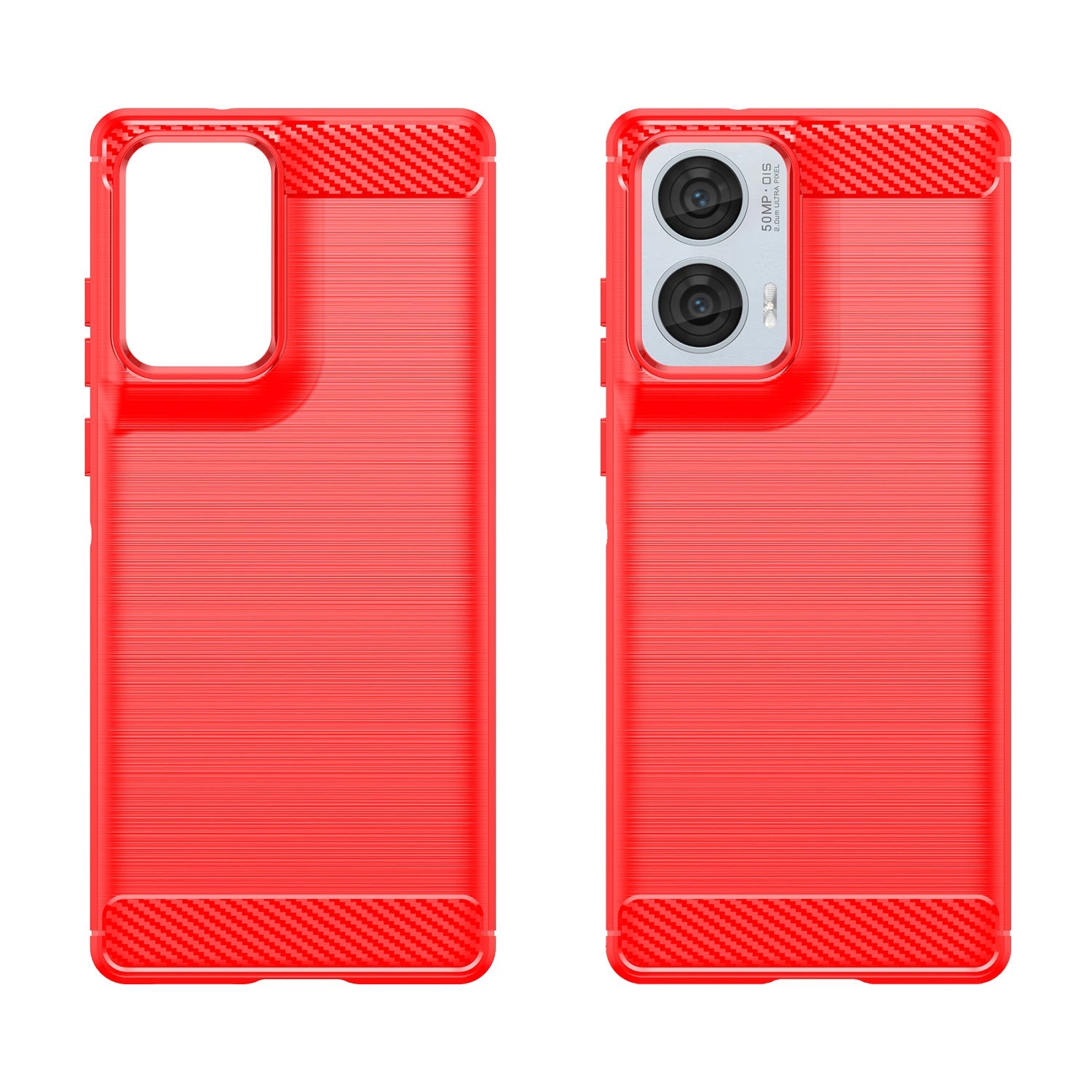 Moto Edge 50 Fusion Carbon Fibre Case [Red]