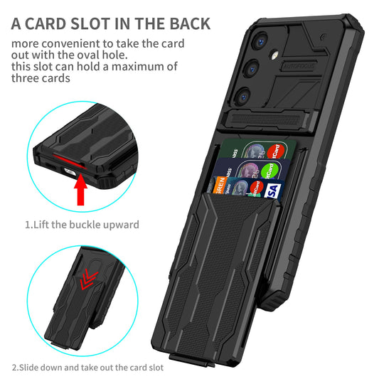 Galaxy S25 Plus Kickstand Heavy Duty Case [Black]