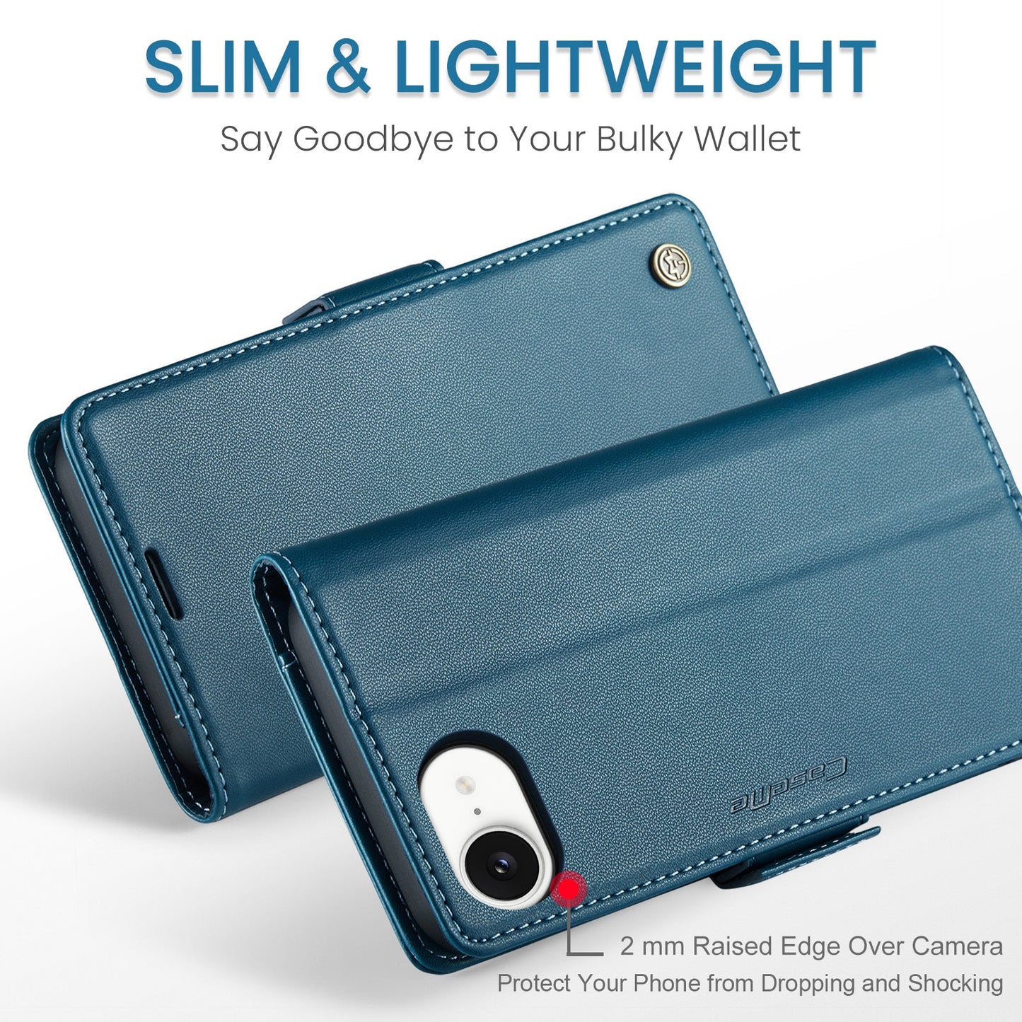 Apple iPhone 16E Pu Wallet Case [Navy]
