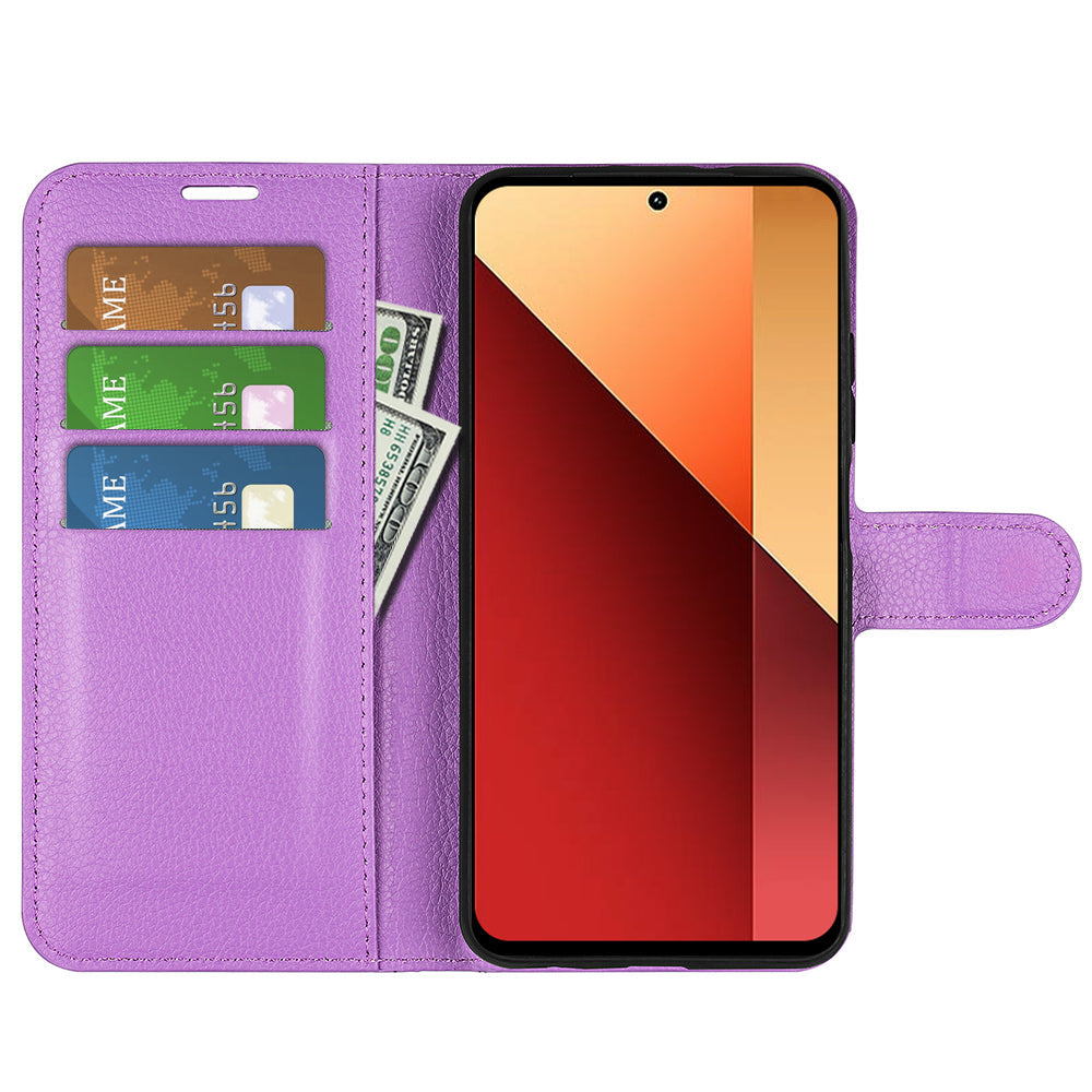 Xiaomi Poco M6 Pro 4g Pu Wallet Case [Purple]
