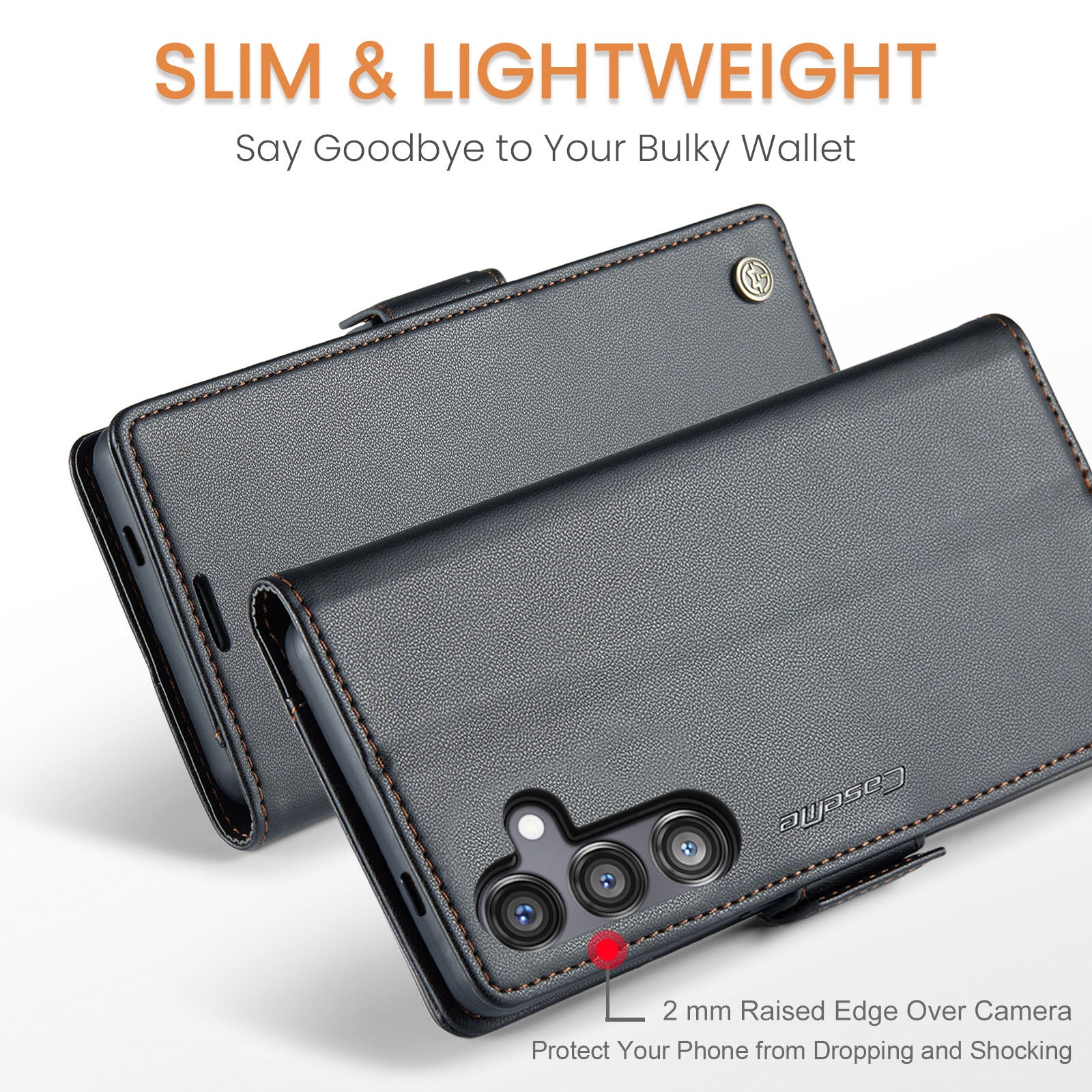 Samsung Galaxy S25Fe Pu Wallet Case [Black]