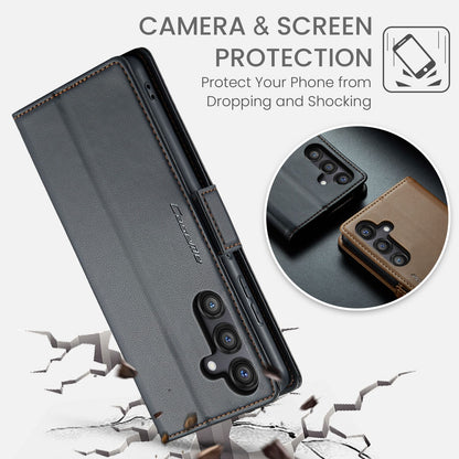 Samsung Galaxy S25Fe Pu Wallet Case [Black]