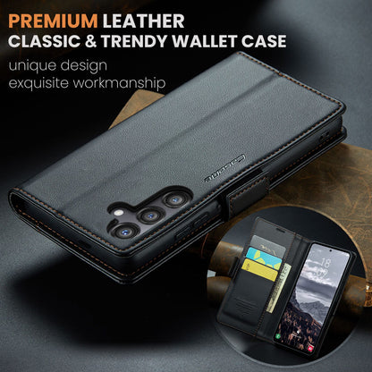 Samsung Galaxy S25Fe Pu Wallet Case [Black]