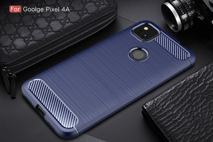 Google Pixel 4a 4g Carbon Fibre Case [Navy]