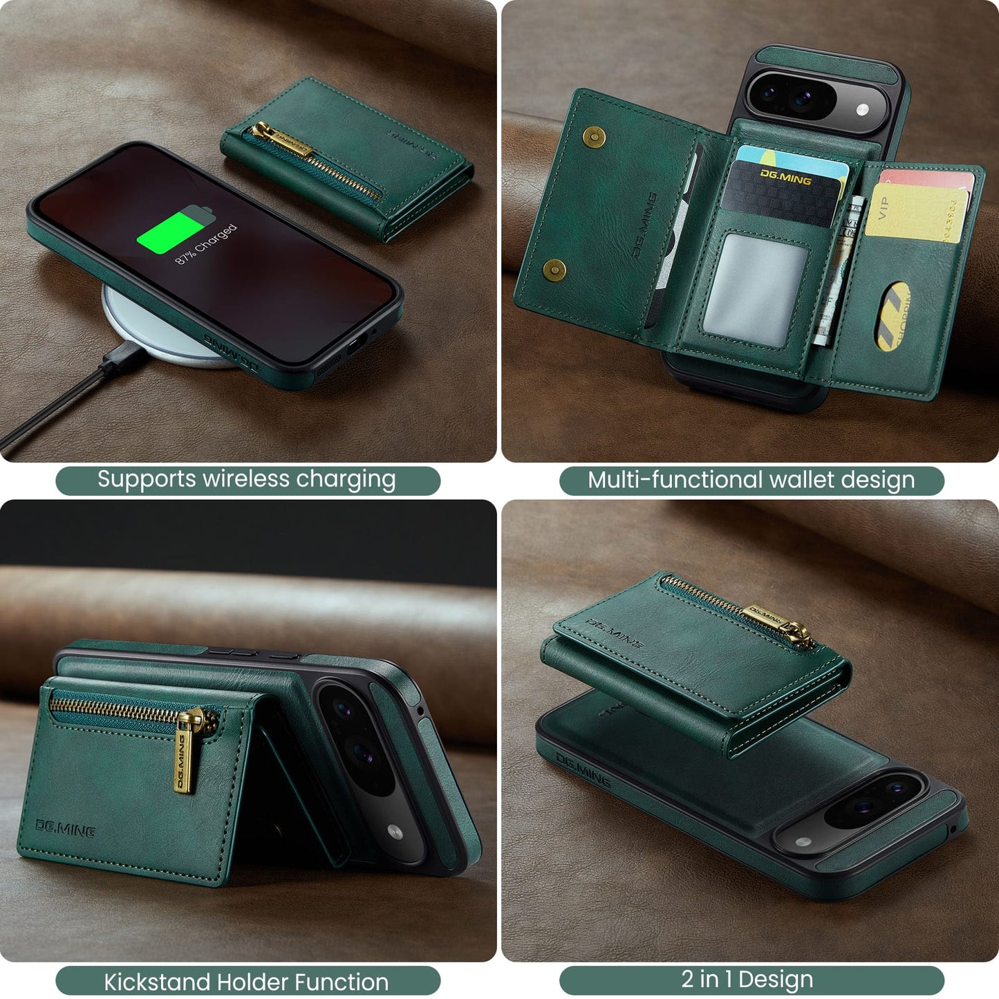 Google Pixel 10 Pro Magnetic Wallet [Green]