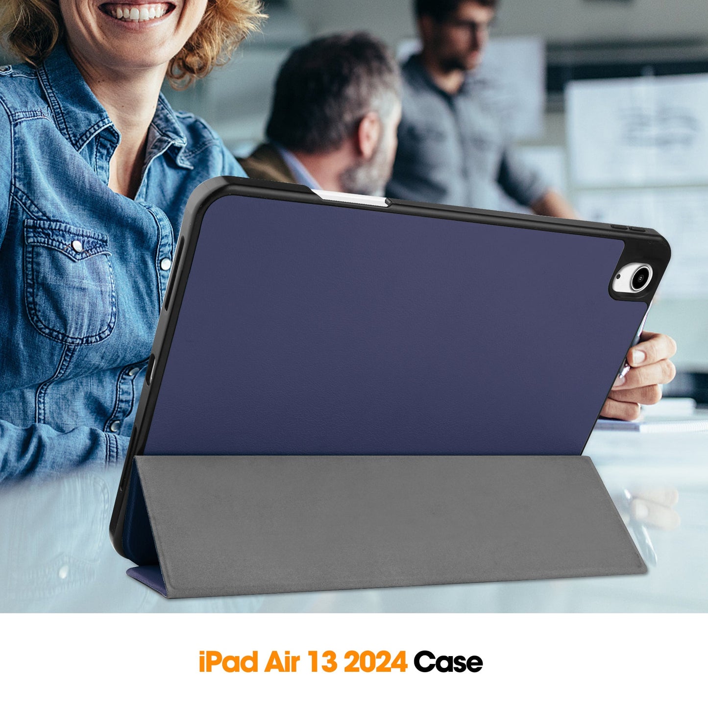Ipad Air 13" (M3, 2025) Pen Holder Case [Navy]