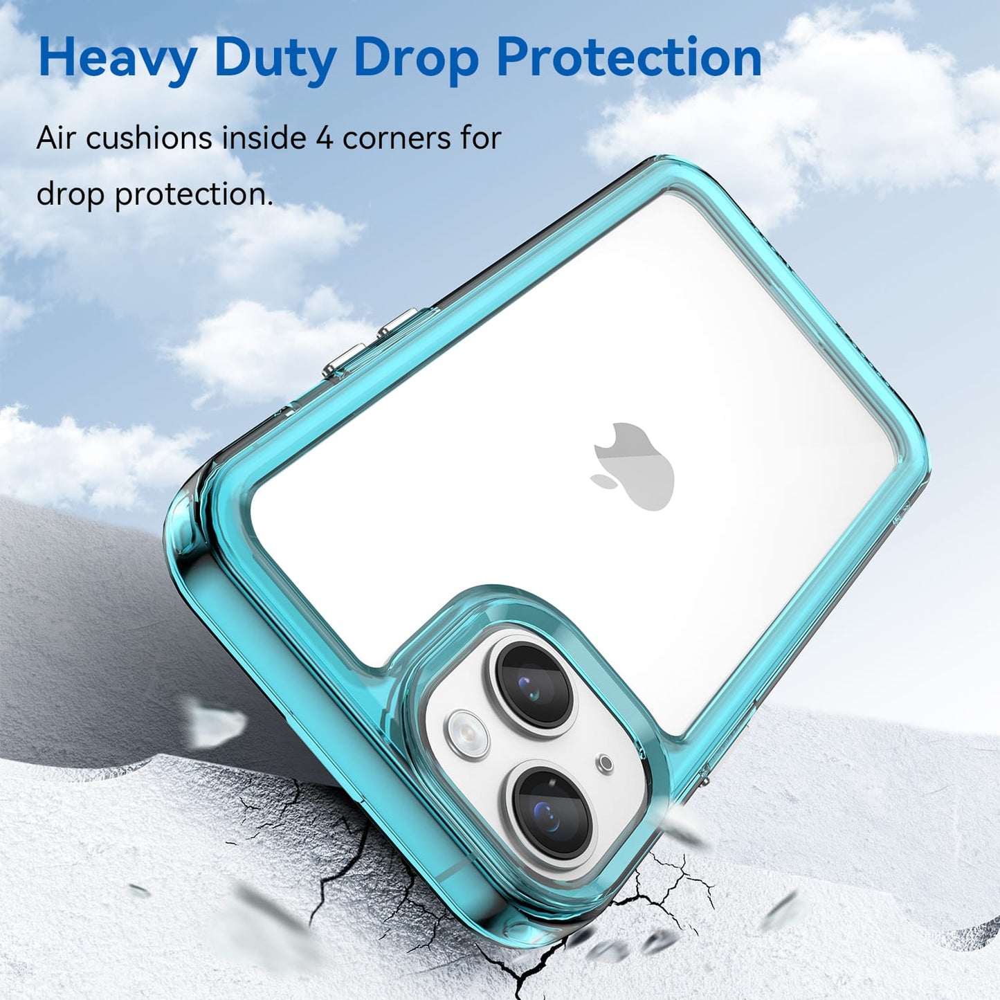Iphone 14 Soft Gel Case [Clear Blue]