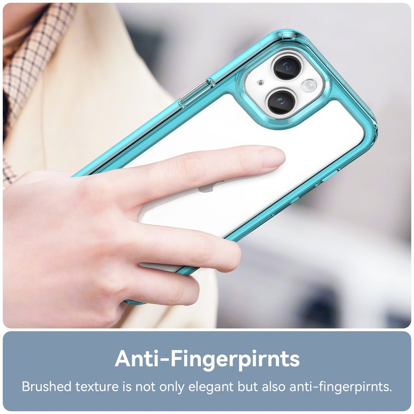 Iphone 14 Soft Gel Case [Clear Blue]