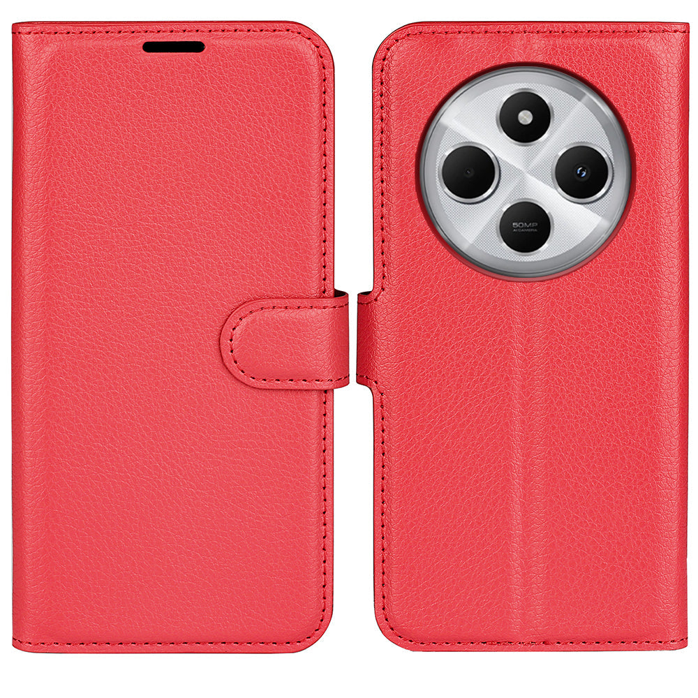 Xiaomi Redmi 14C 4G Pu Wallet Case [Red]