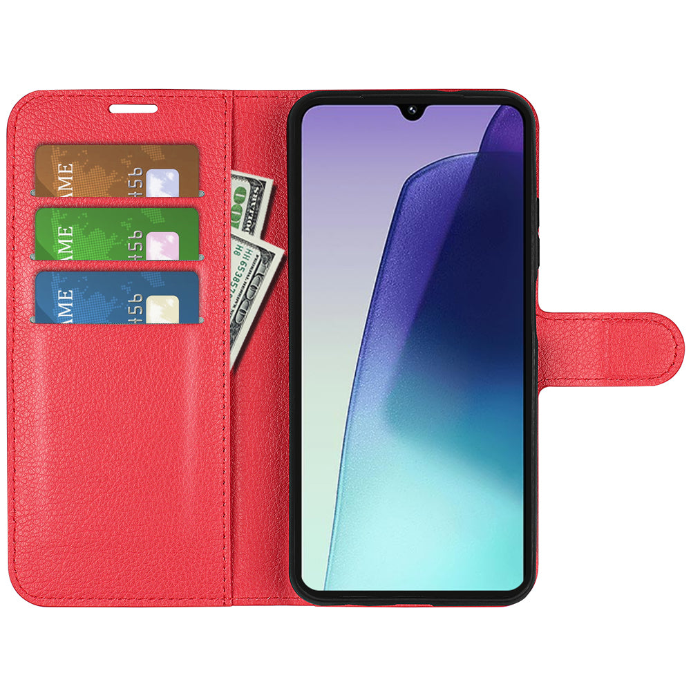 Xiaomi Redmi 14C 4G Pu Wallet Case [Red]