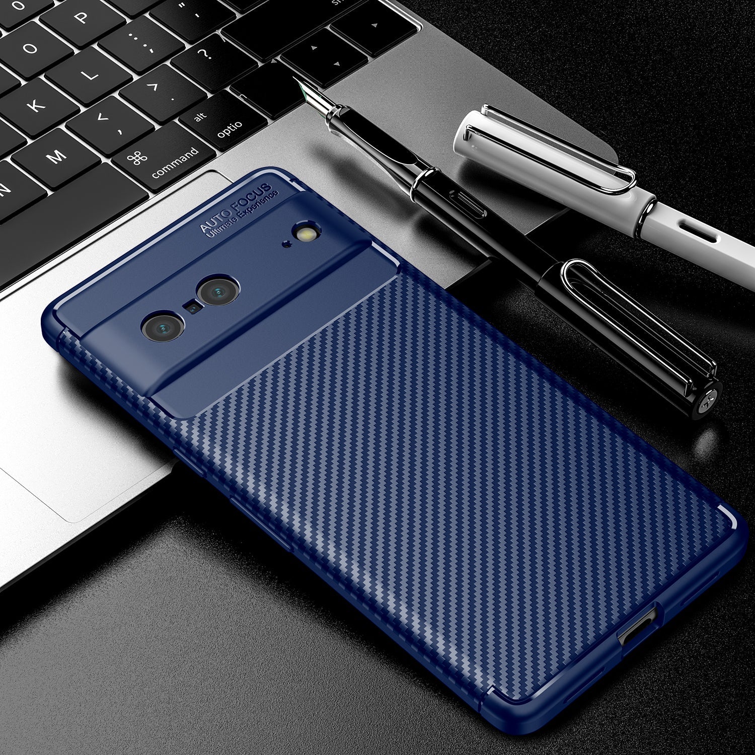 Google Pixel 7 Carbon Fibre Case [Navy]