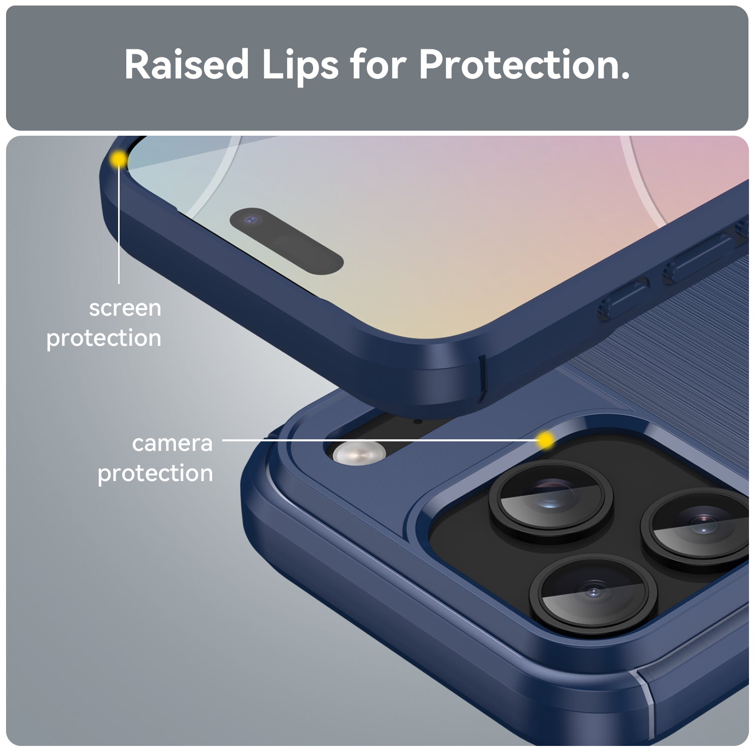 Iphone 17 Pro Carbon Fibre Case [Navy]
