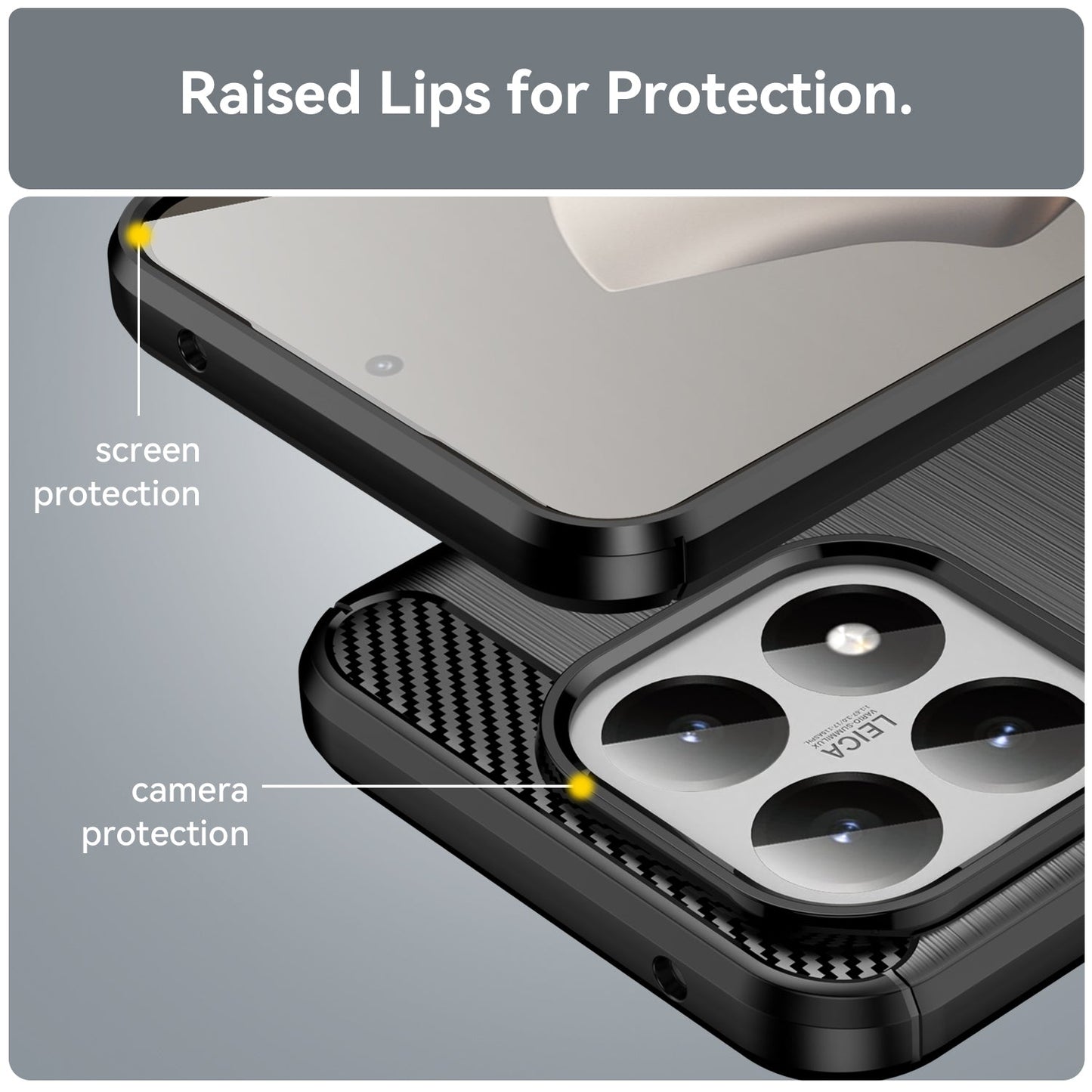 Xiaomi 15t Carbon Fibre Case [Black]
