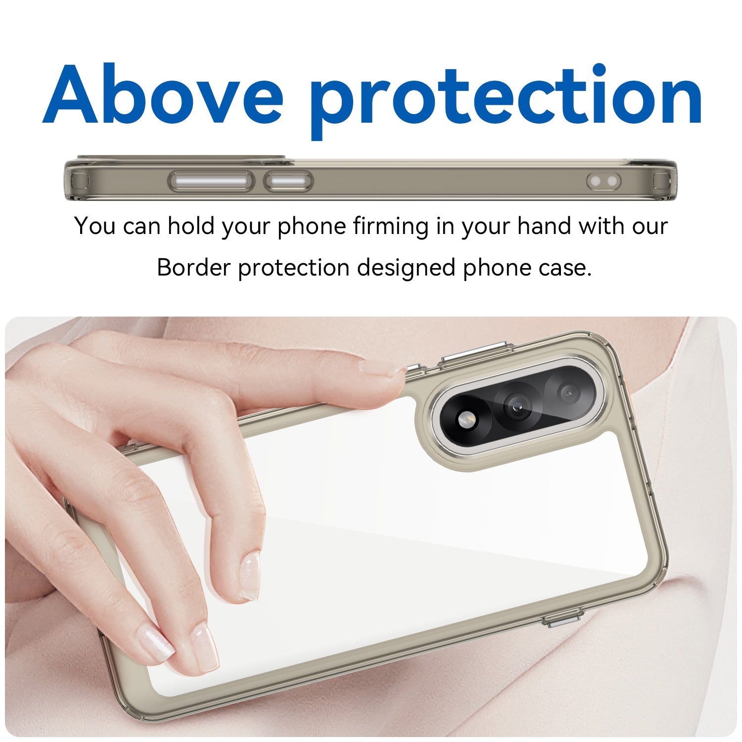 Oneplus Nord 5 Soft Gel Case [Clear Grey]
