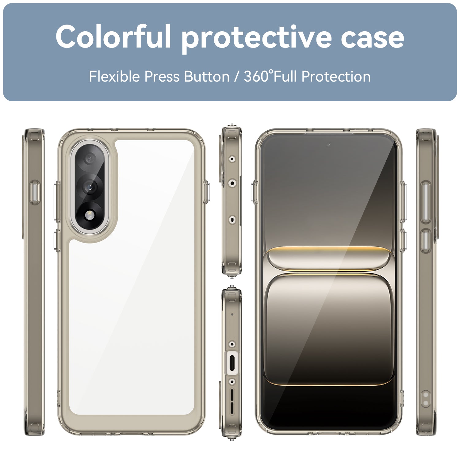 Oneplus Nord 5 Soft Gel Case [Clear Grey]