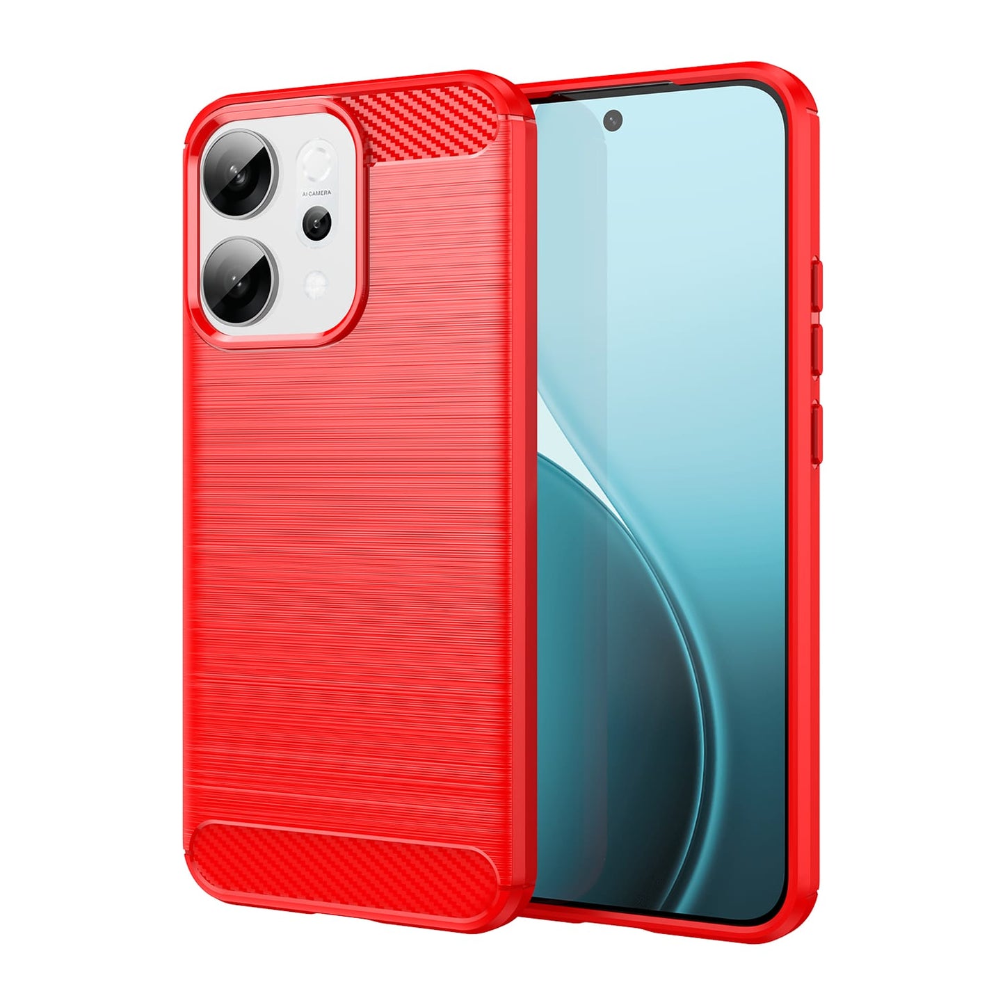 Oppo Reno 14 5g Carbon Fibre Case [Red]