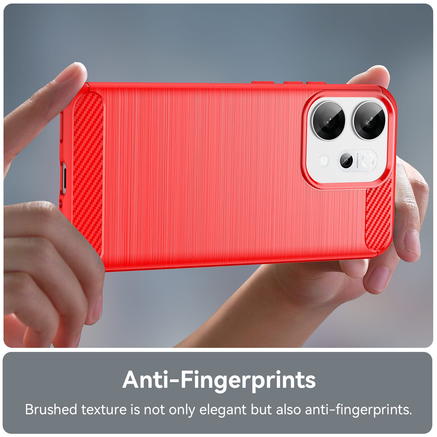 Oppo Reno 14 5g Carbon Fibre Case [Red]