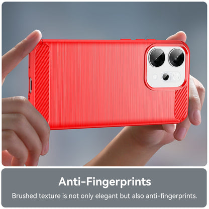 Oppo Reno 14 5g Carbon Fibre Case [Red]