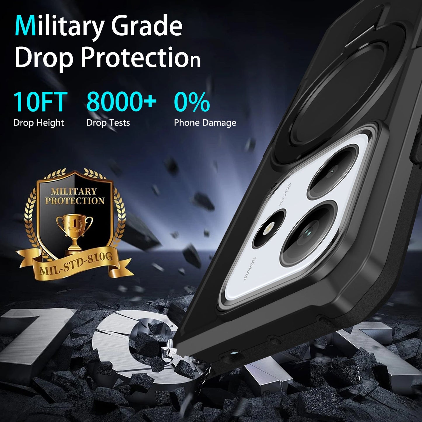 Xiaomi Redmi Note 14 5G Heavy Duty Case [Black]