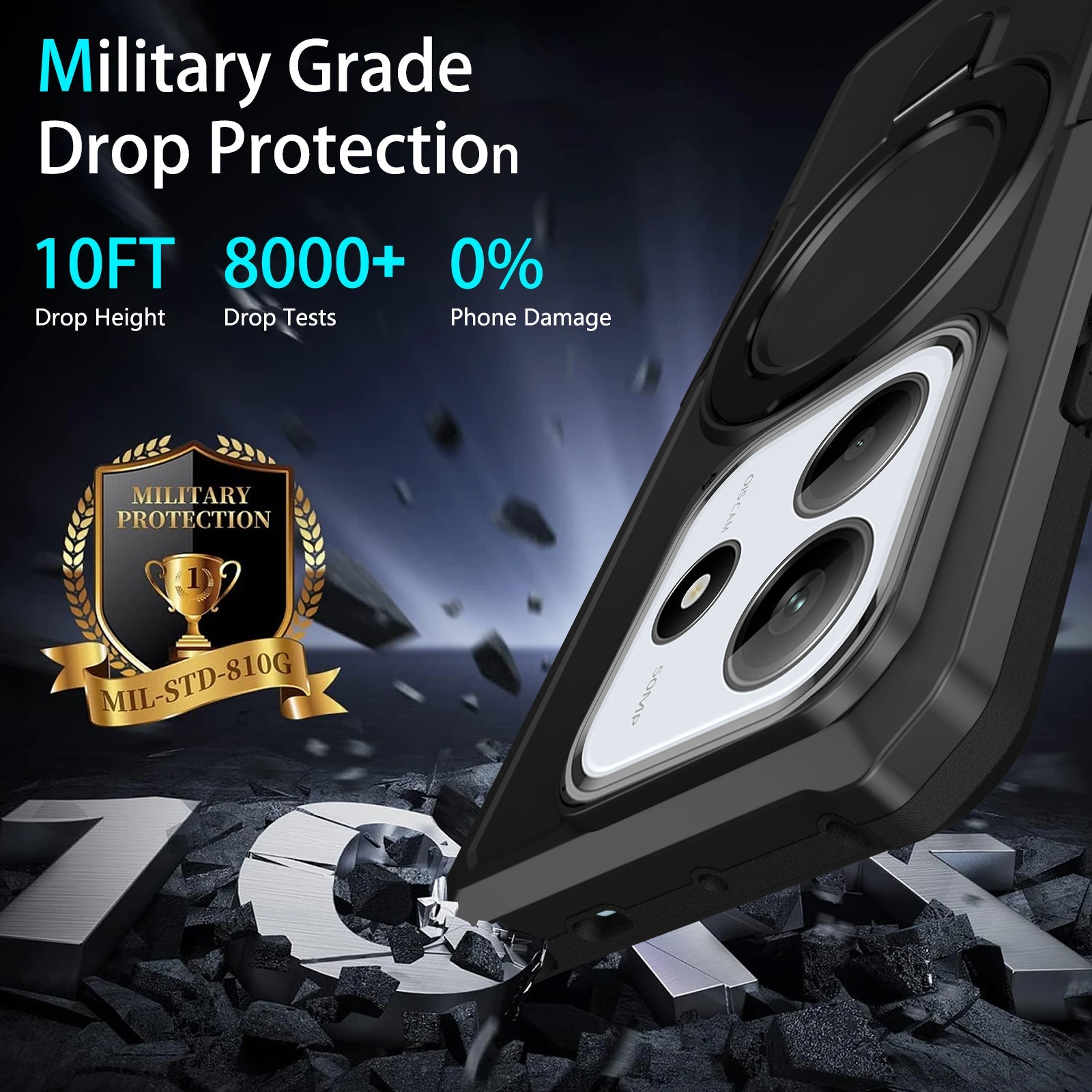 Xiaomi Redmi Note 14 5G Heavy Duty Case [Black]