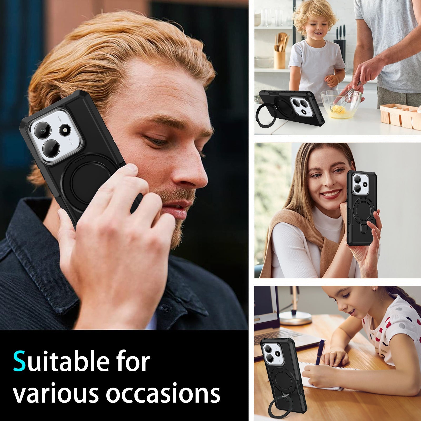 Xiaomi Redmi Note 14 5G Heavy Duty Case [Black]