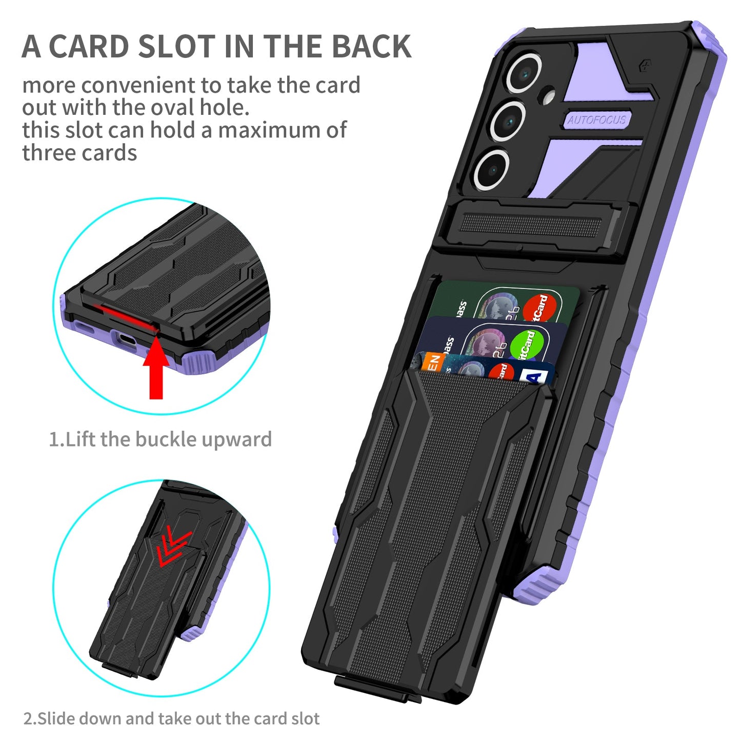 Galaxy A16 5G Kickstand Heavy Duty Case [Purple]