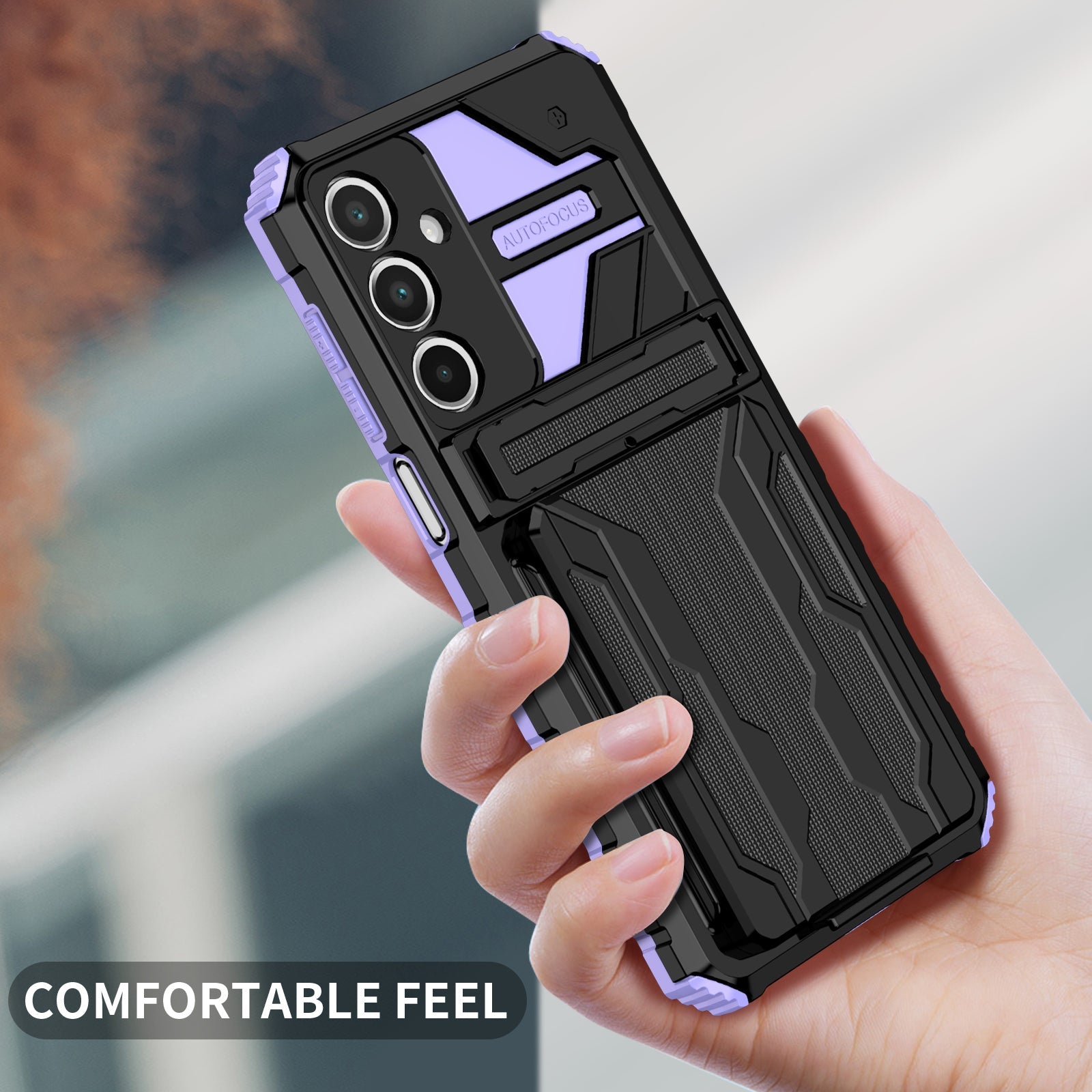 Galaxy A16 5G Kickstand Heavy Duty Case [Purple]