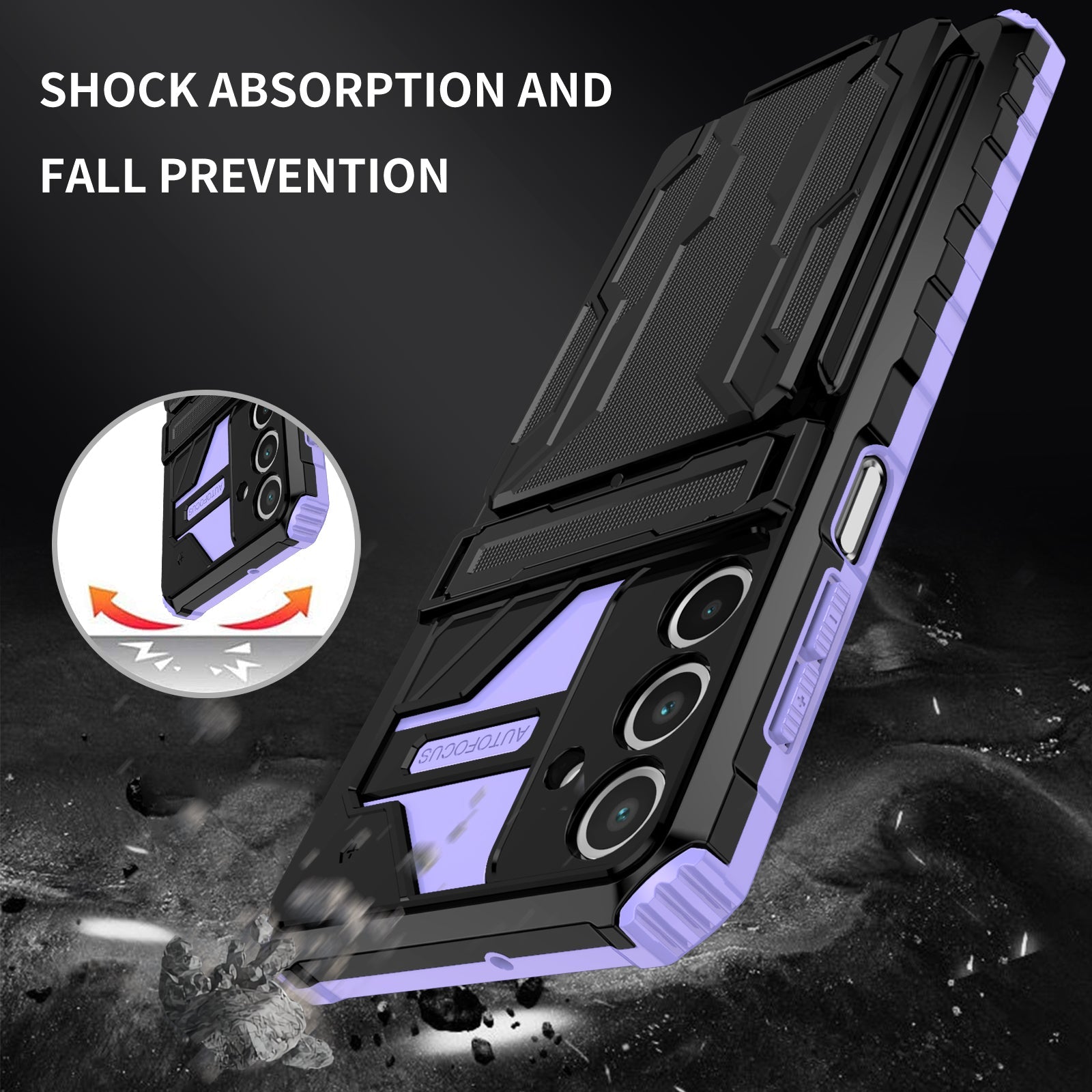 Galaxy A16 5G Kickstand Heavy Duty Case [Purple]