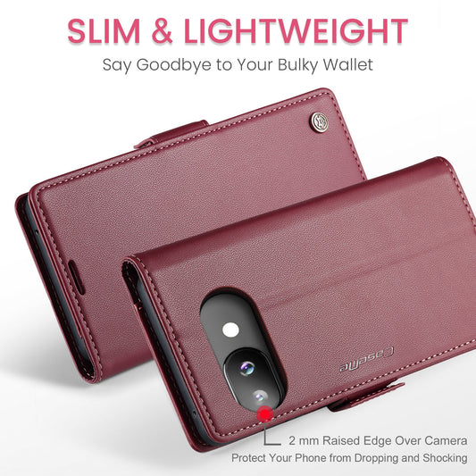 Google Pixel 9A Pu Wallet Case [Maroon]