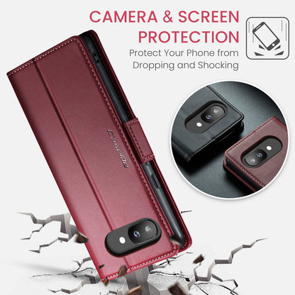 Google Pixel 9A Pu Wallet Case [Maroon]