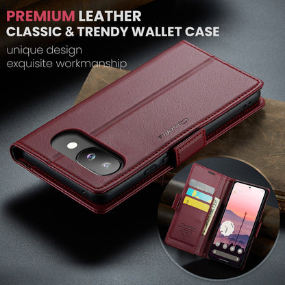 Google Pixel 9A Pu Wallet Case [Maroon]