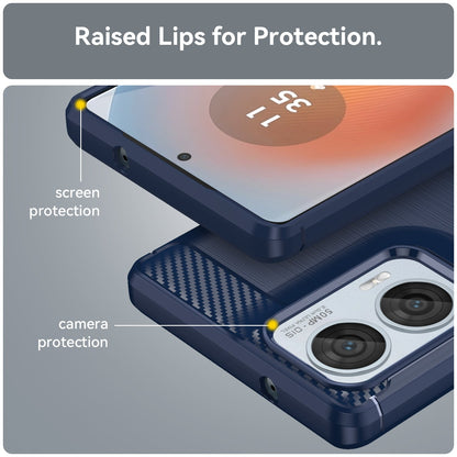 Moto Edge 50 Fusion Carbon Fibre Case [Navy]