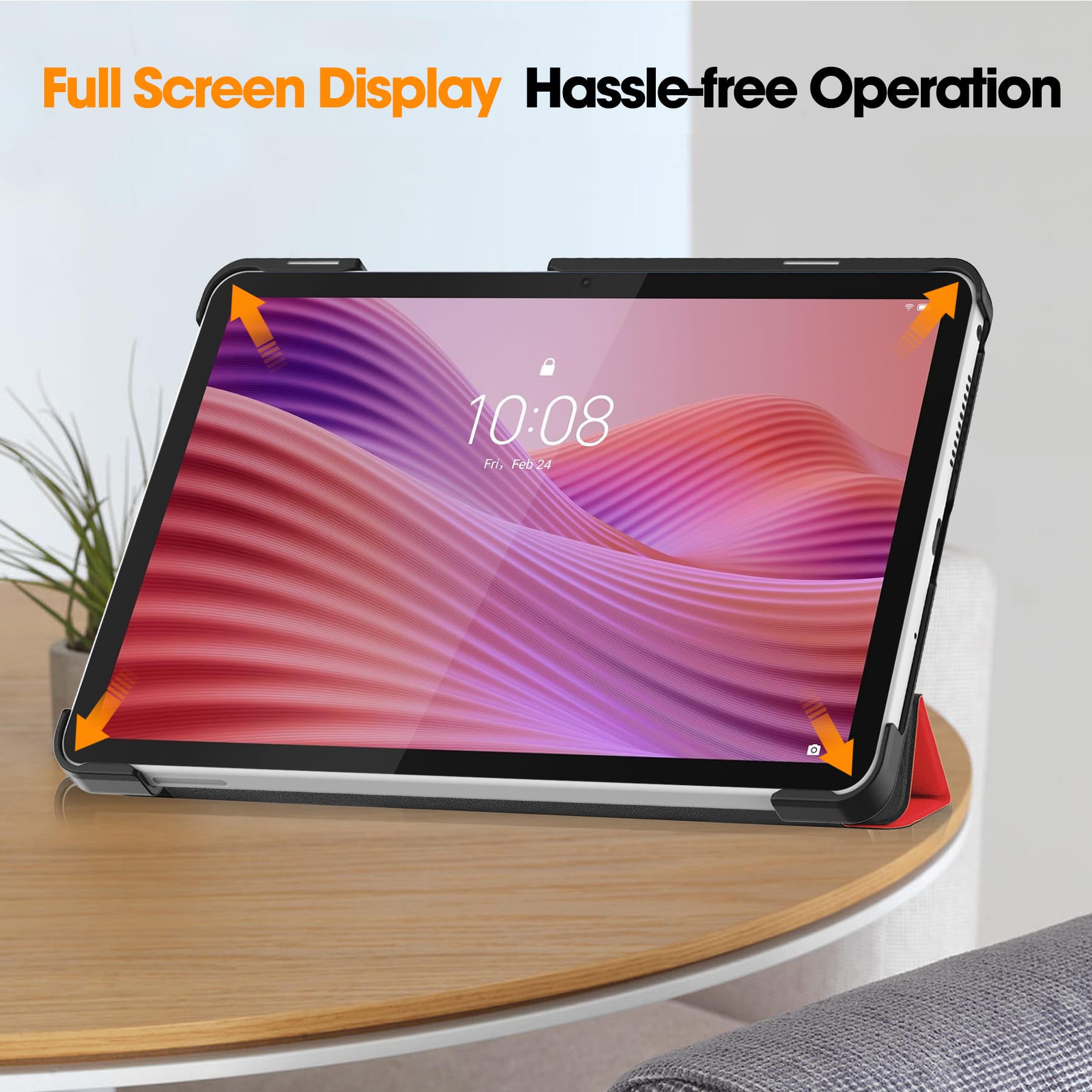 Lenovo Tab One 8.7" Tri-fold Pu Case [Red]