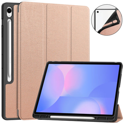Tab S10Fe Plus Tri-Fold Pen Holder Case [Red]