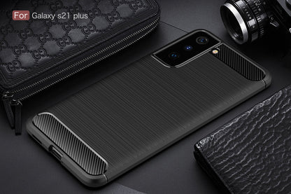 Galaxy S21 Plus Carbon Fibre Case [Black]