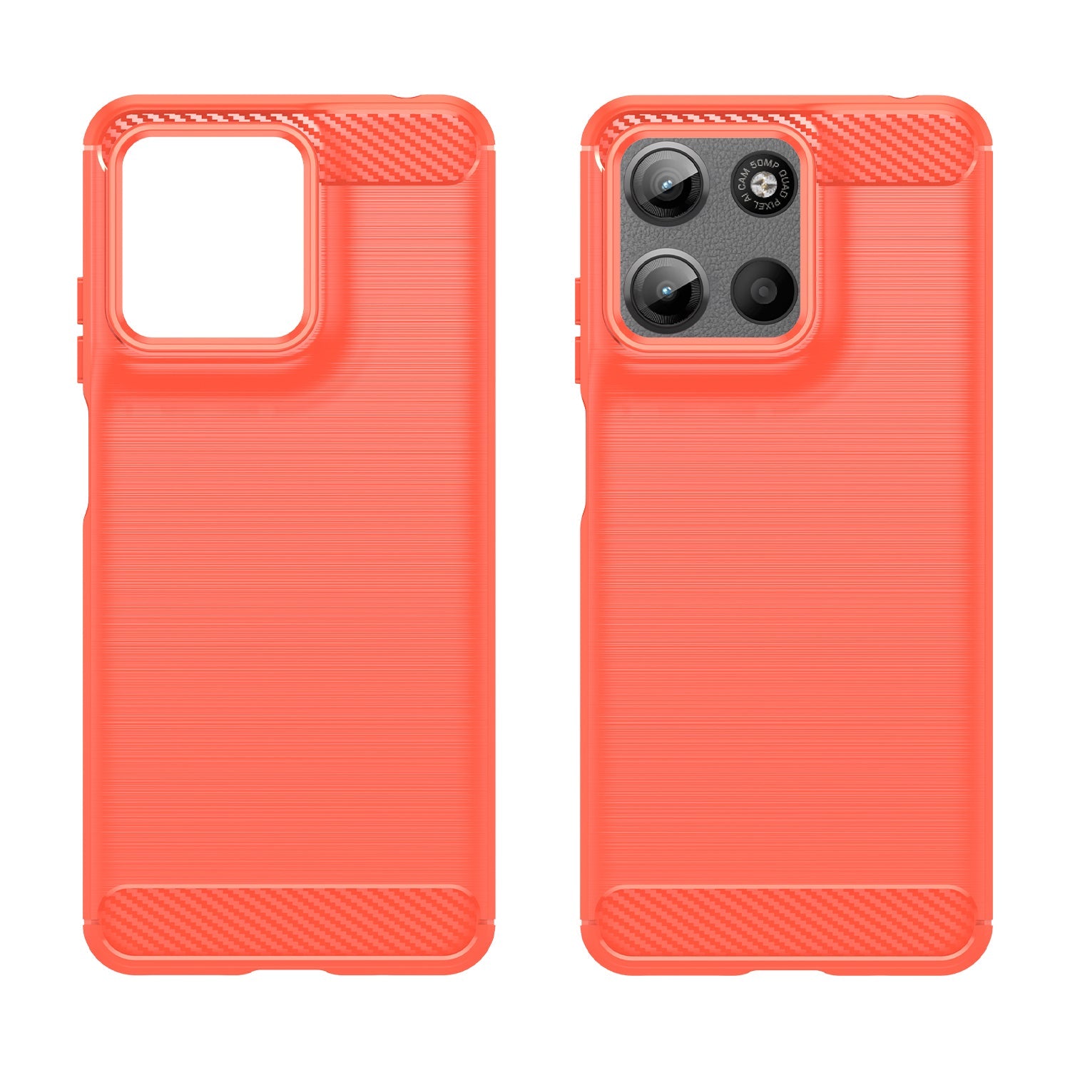 Moto G15 Carbon Fibre Case [Red]