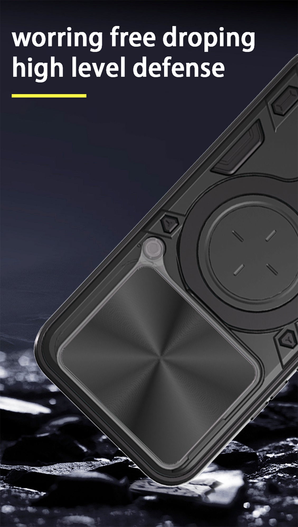 Moto Edge 60 Fusion Ring Kickstand Case [Purple]