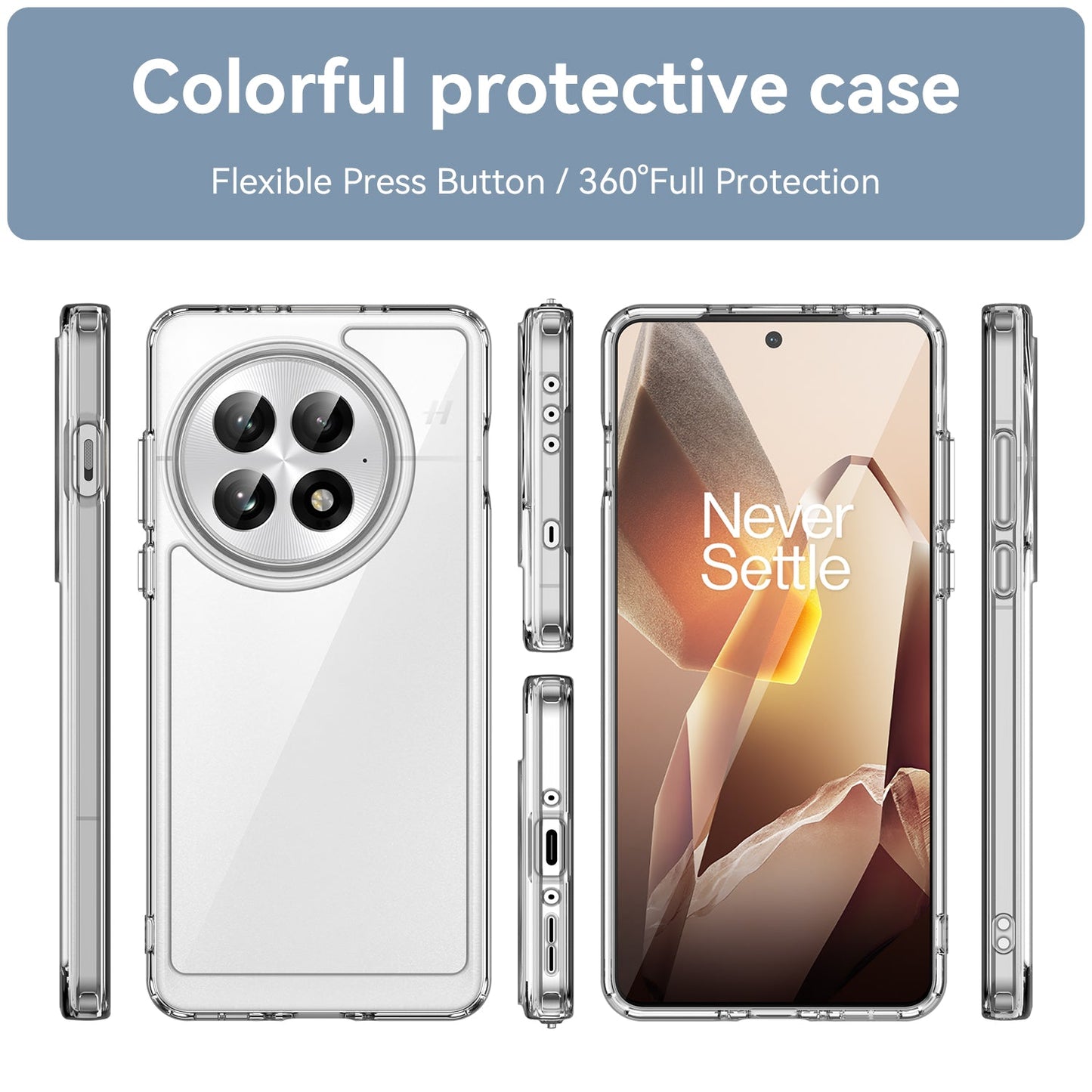 Oneplus 13 Soft Gel Case [Clear - Bumper]
