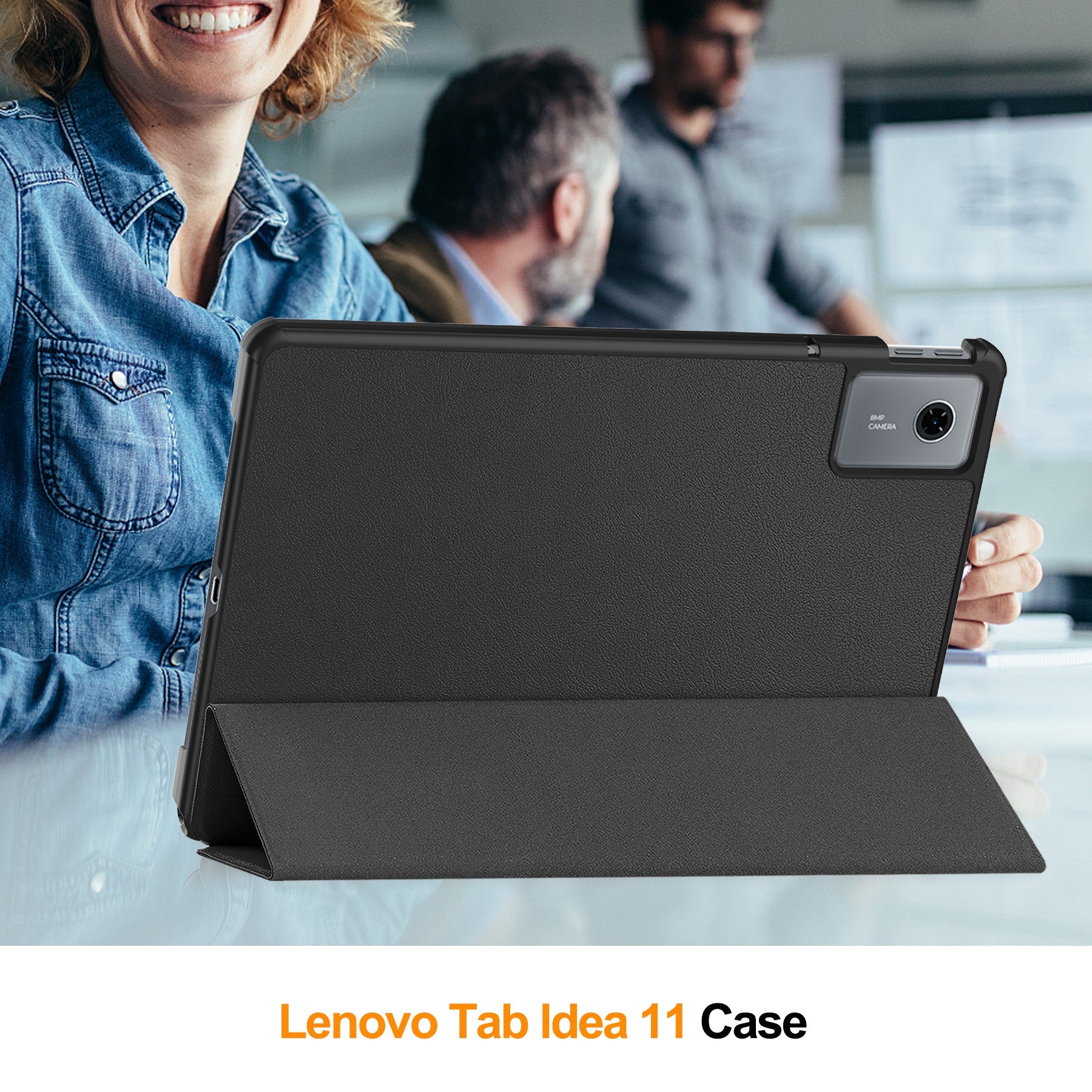 Lenovo Tab 11" 2025 Tb336 Tri-fold Pu Case [Black]