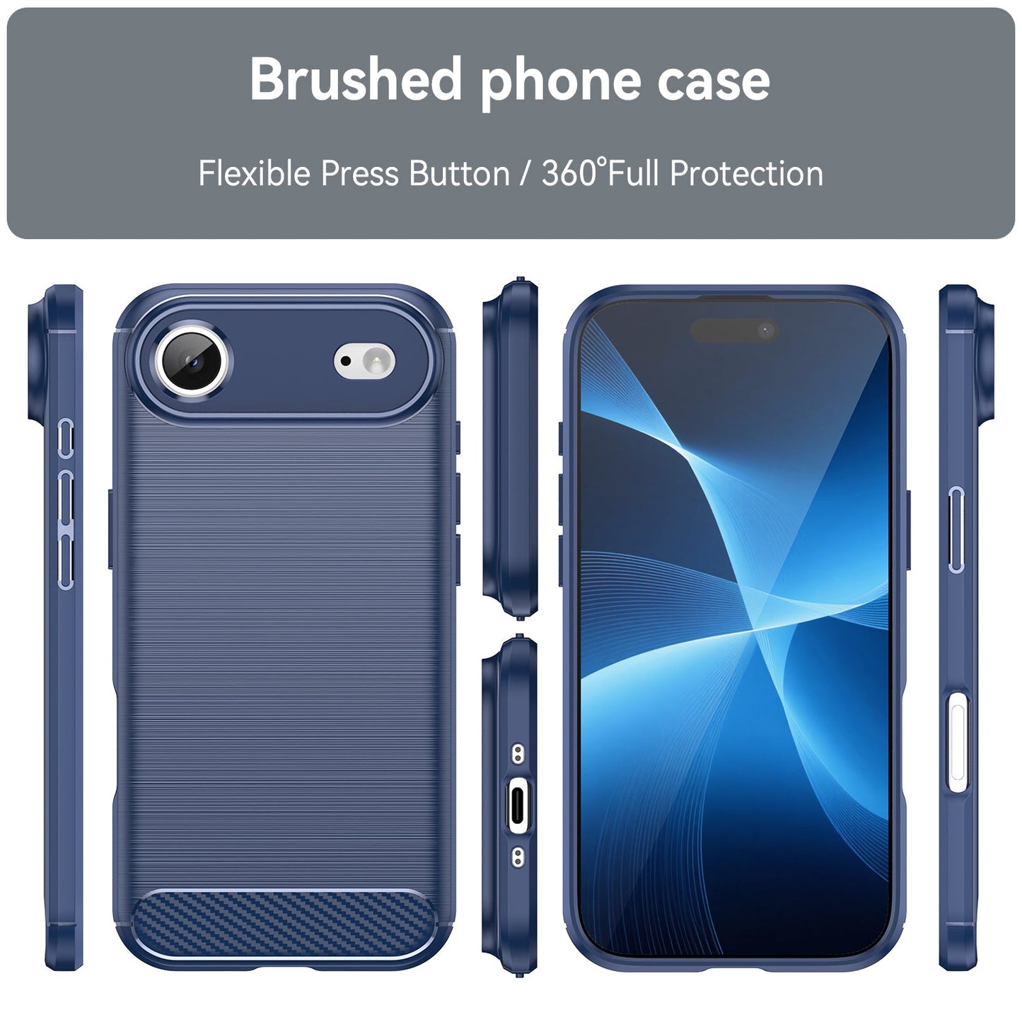 Iphone 17 Air Carbon Fibre Case [Navy]